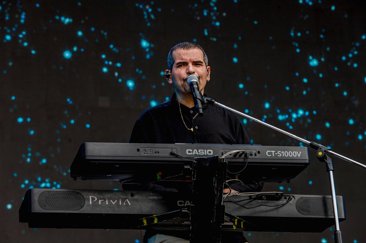 Banda Anjos de Resgate formação promocional com Marcelo Duarte